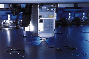 Metal sheet with precision machine tool